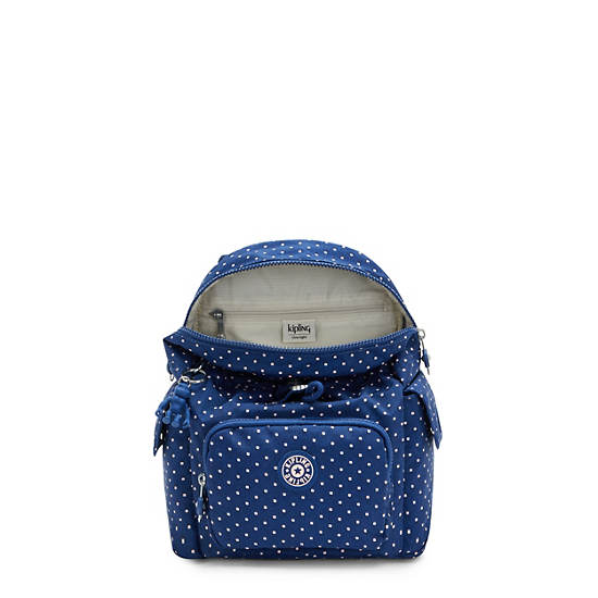 Kipling City Pack Mini Printed Backpack Rugzak Blauw | België 1193QM